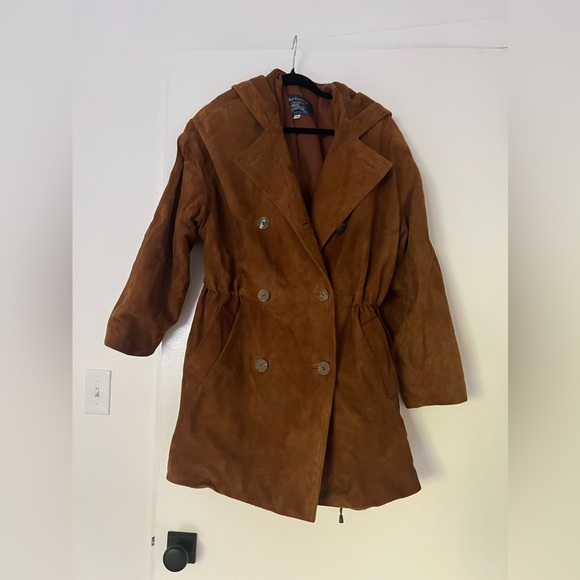 Burberry leather jacket outer fit USA 4-6 - Picture 1 of 14